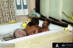 NURU MASSAGE - Hot Ebony Masseuse Gives The Best Happy Endings Even When They Are Free