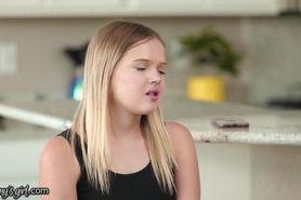 MOMMY'S GIRL - Kit Mercer Resolves Coco Lovelock's Dentist Fear By Eating Her Pussy On Her New Couch