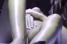 Sexy girl masturbates in the tanning bed