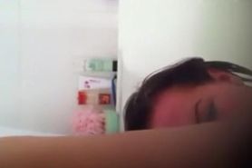 Voyeur caught her playing with her clit