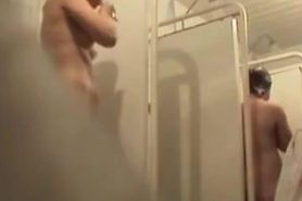Spy shower cam voyeuring natural amateur titties