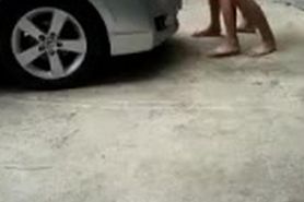 asian girl naked carwash