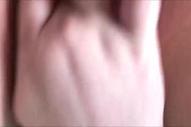 Curvy date fingered in her hairy pussy - closeup