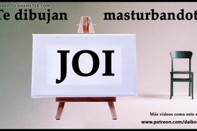 Spanish JOI - Te Dibujan Masturbandote En Clase De Arte.