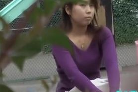 Asian shuri sharked in public with his dick in her face
