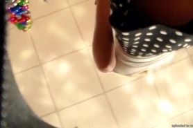 young teen upskirt at mall