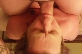 Old lady sucking dick