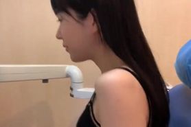 Japanese girl gets drilled at dentist part 1