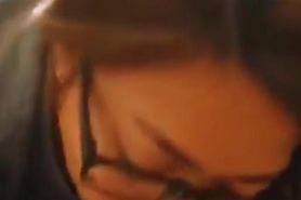 Pinay blowjob with glasses