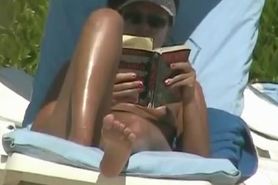 Sexy amateur hidden beach voyeur video