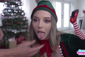 Stepsisters preteding to be elves frozen while i fucking them