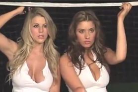 Sexy Models Play Tennis