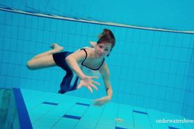 Russian cute girl Avenna is lonely in the pool