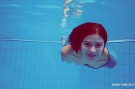 Soft-core swimming pool erotics with Marusia