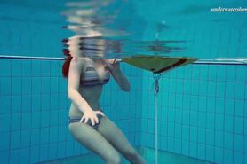 Swimming pool soft-core erotics with Liza