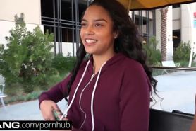 Maya Bijou Petite Latin Teen Flashes Boobs In Public