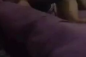 Caged cuck watches wife get fucked