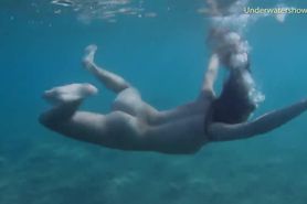 Swimming naked beauties on Tenerife