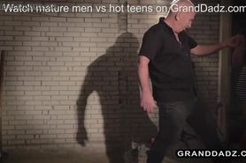Curious teen ends up fucking her granddad real hard!