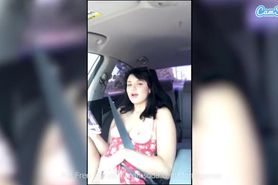 College Dick Tease Plays With Herself In The Back Of A Car