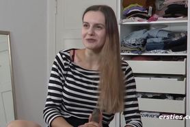 German Studies Student Lauren Rides her Dildo