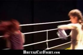 Boxer girl catfight with an amateur nosy girl