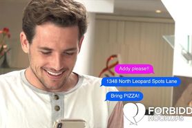 Food delivery turns sexy