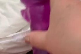 Squirting 4 times on my dildo