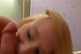 Sexy pierced blonde picked up and fucked