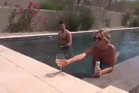 Meeting Step Mother In A Bikini By The Pool