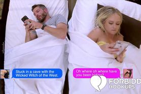Blonde fucks her horny step-brother