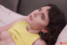 18videoz - Darcy Dark - She starts it with a killer blowjob getting down on her knees to give her boyfriend great oral pleasure