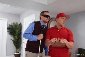 Chubby wife fucked by delivery guy