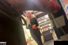 blond hot teen in store watching long she love ...
