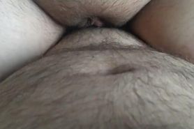 Trying to get married pussy pregnant. Cum deep inside in cowgirl