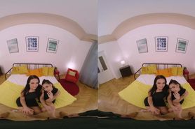Sensual Bedroom Threesome in VR