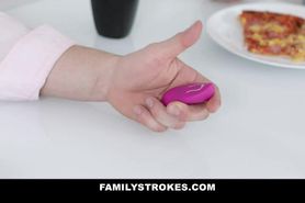 Family Strokes - Stepsister Gets April Fools Pranked With Vibrator