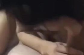 Turkish brunette girl firstly blowing guy then fucking