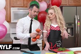 Mylf - Hot Bombshell Paris Hilton Gets Big Dick Deep Inside Her Milf Pussy During Her Cooking Class