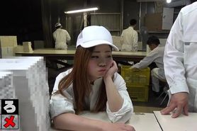 Asian  Enjoyed By Factory Boss And All The Workers UNCENSORED