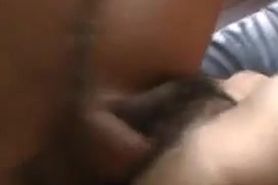 Two young hairy girls ass licking and fucking