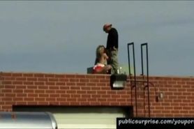 Fucking Outside On A Roof