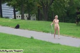 Lucie - Hot Public Nudity With Horny Blonde Girl