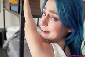 Blue Hair Perfect Girl Fucked By A Giant Dick - Jewelz Blu
