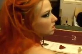 Redhead goth is into anal from big dick