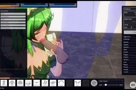 [Custom Maid 3D2] My first Maid Debut - Lesbian Action