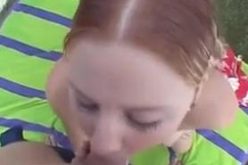 Creampie  in a real Redhead Pussy - Cherry Poppens