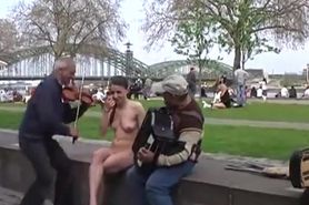 Tanja - Naked Girl Has Fun In Public Streets