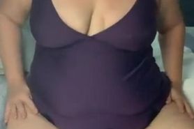 Chubby girl with big ass and tits, masturbate