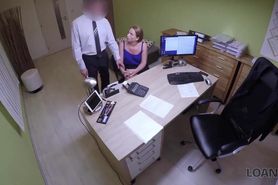 LOAN4K. Naive Nata Lee comes to loan agency and gets owned like a slut